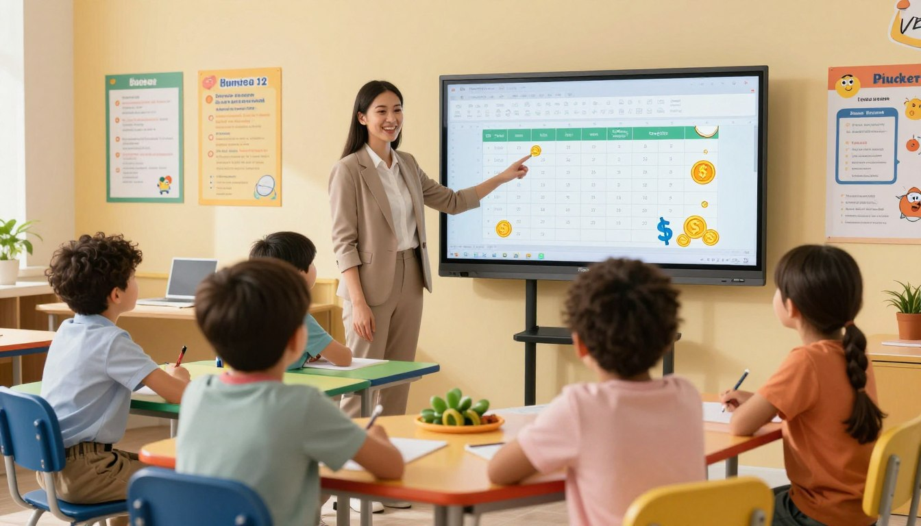 تعلم إكسل للأطفال 2026: جدول مصروفك الأسبوعي بطريقة ممتعة