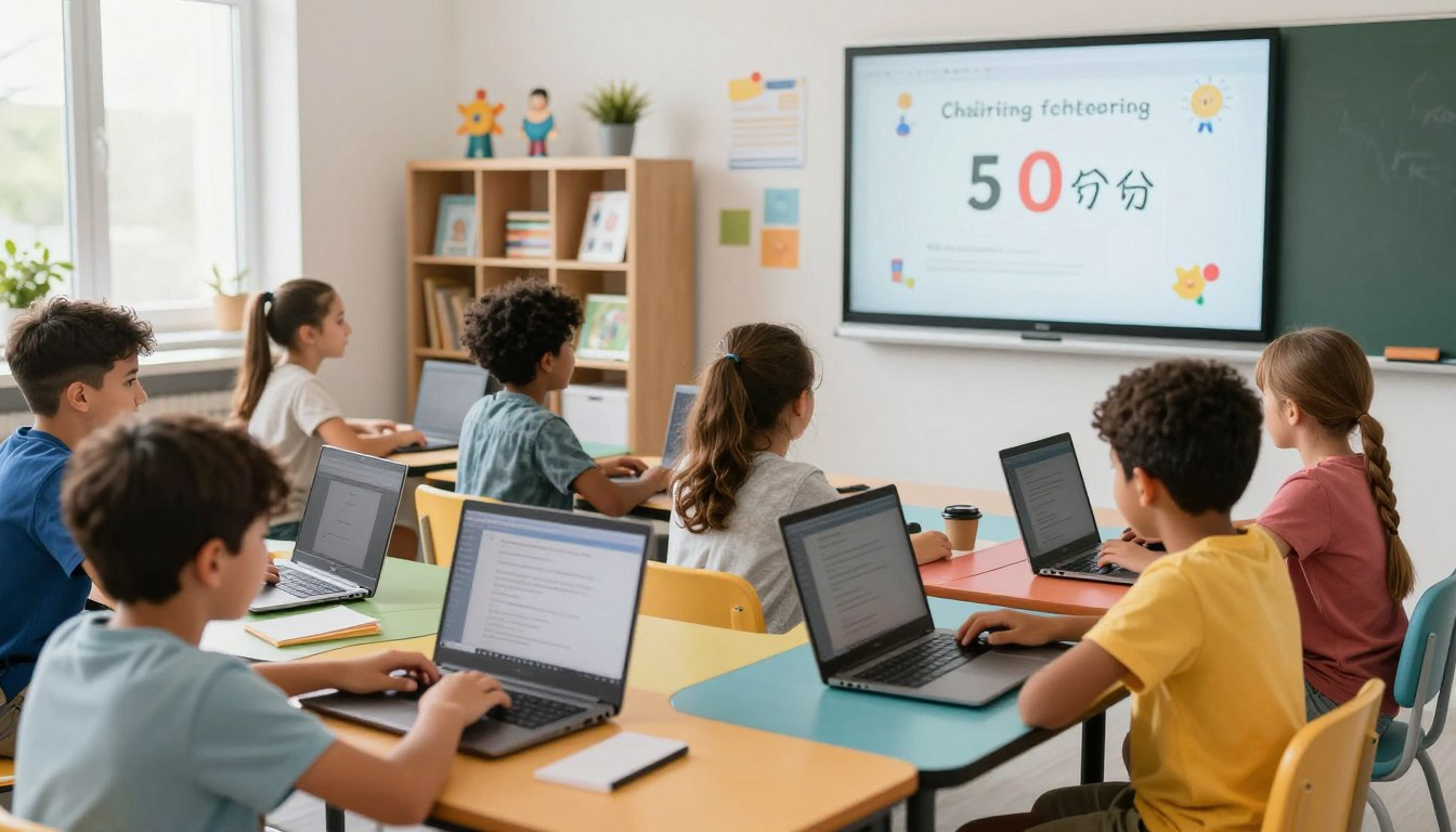 مشروع لوحة مفاتيح للأطفال 2026: تحدي كتابة 50 كلمة في 5 دقائق